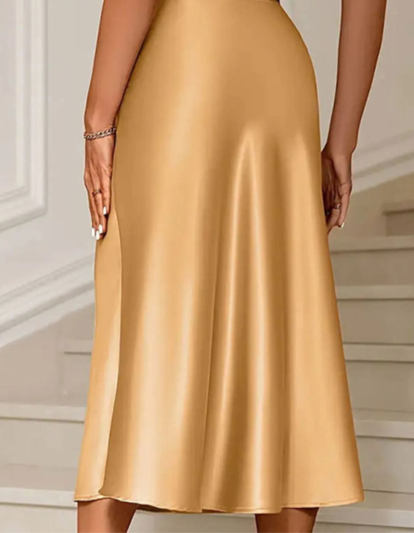 Satin Midi Mermaid Skirt