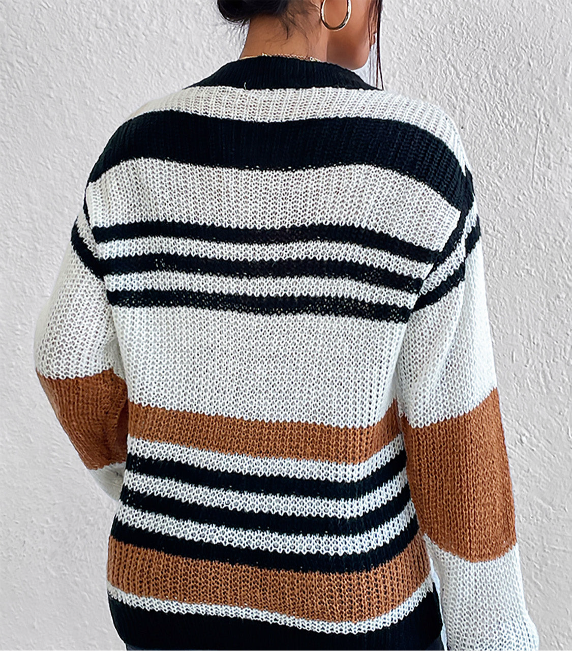 Striped Round Neck Sweater