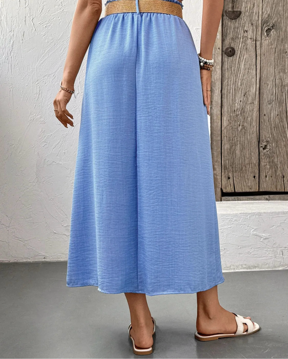 Decor Button Front Midi Skirt