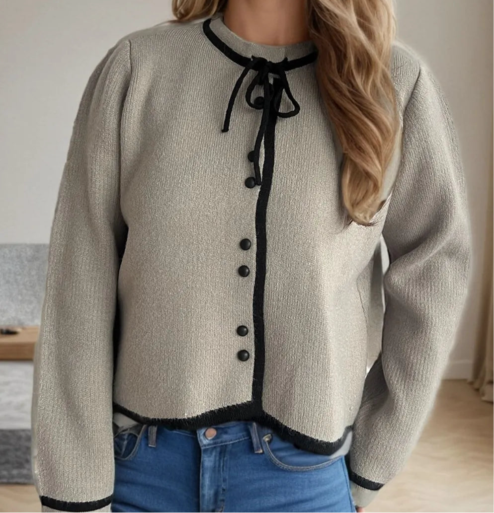 Button Down Long Sleeve Cardigan