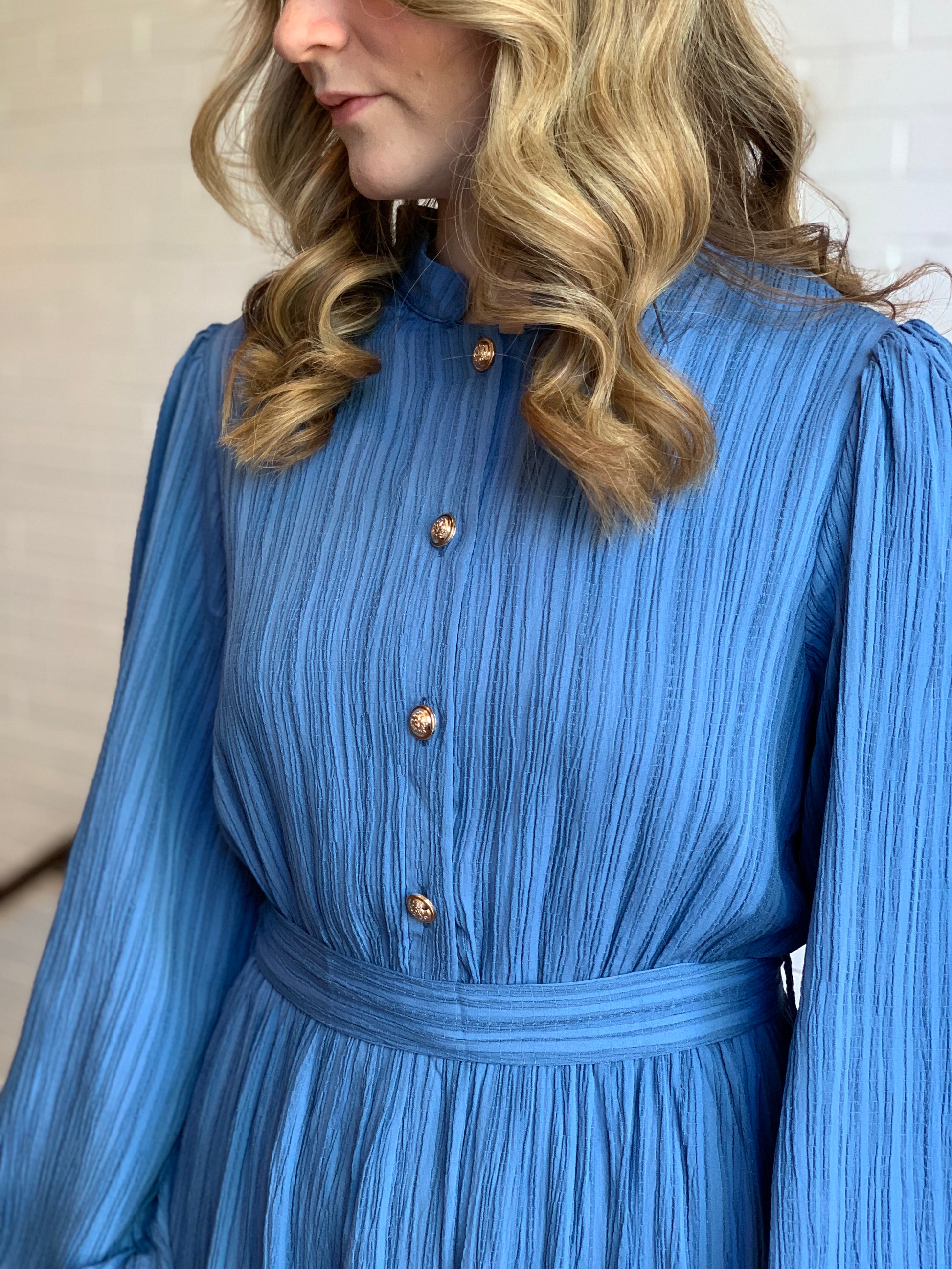 Honey Tie Waist Long Sleeve Dress