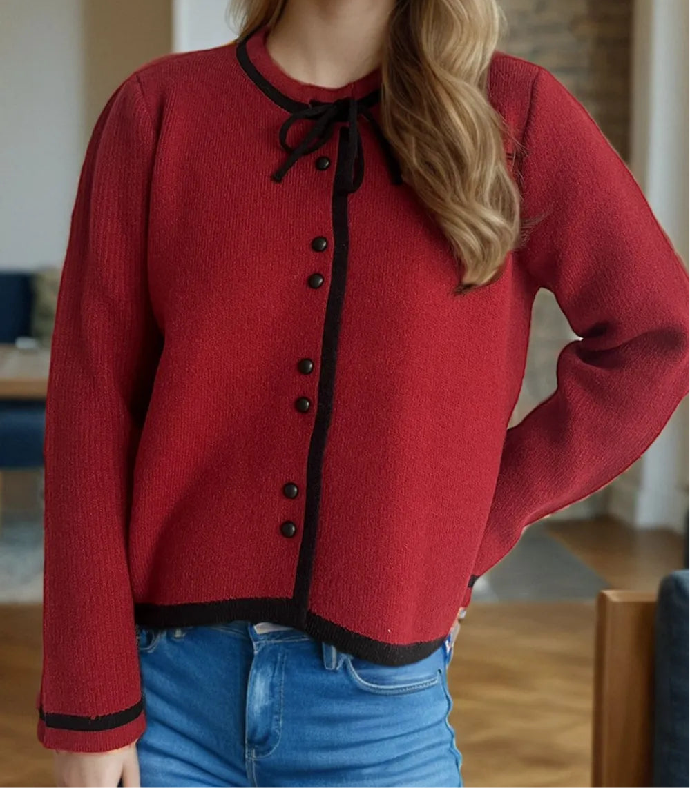 Button Down Long Sleeve Cardigan